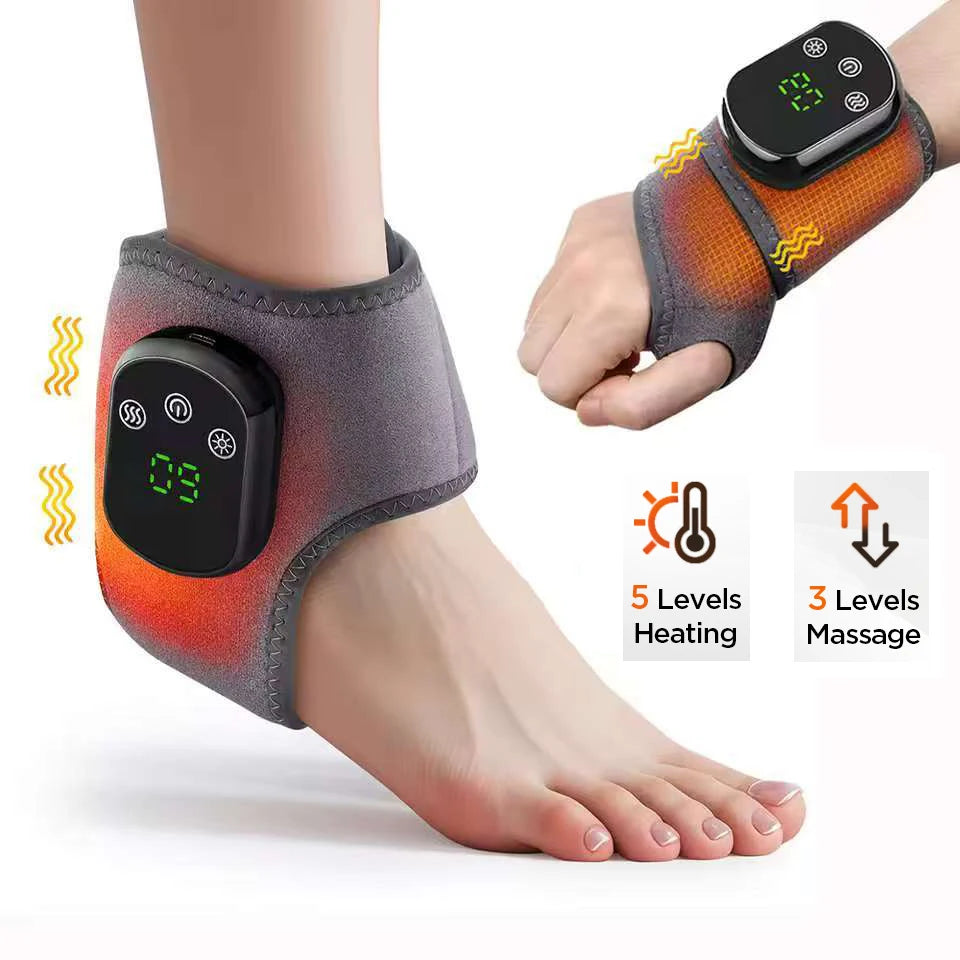Signature ThermoFlex™ – Bracelet de Massage Chauffant Rechargeable pour Poignet, Main et Cheville