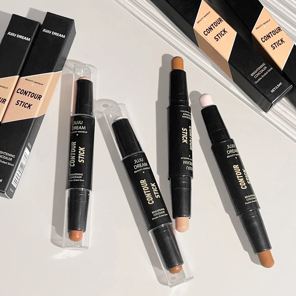 Contour Sculpt Luxe™ – Stick Double Embout pour un Teint Sculpté, Éclatant et Sans Défaut