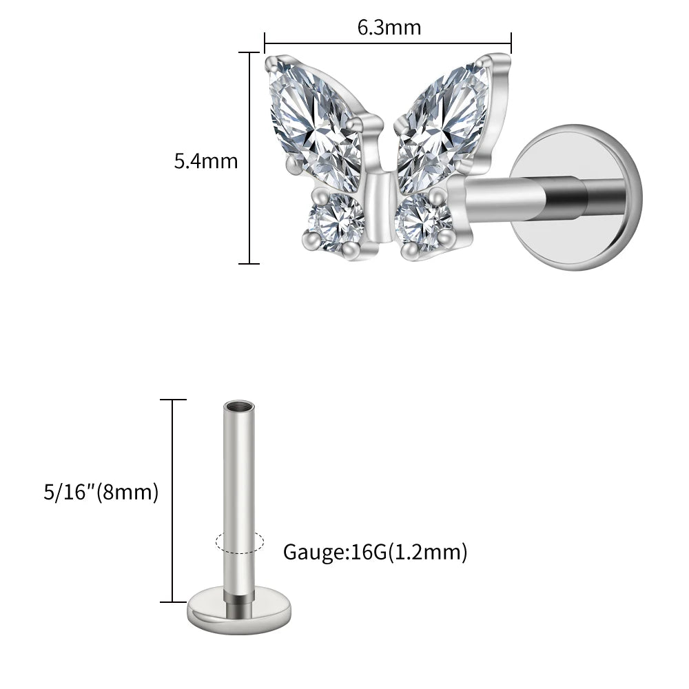 Papillon Prestige™ – Bijou de Piercing Haute Finition