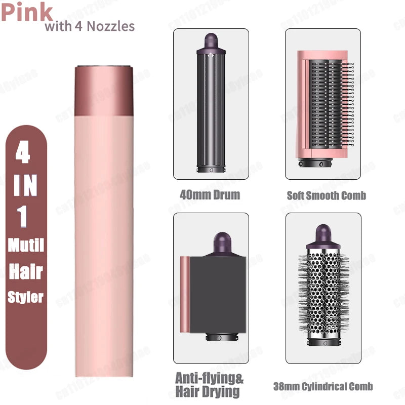 Sèche-Cheveux Multifonction 6-en-1 AirStyler Pro™ | Séchage, Boucles & Lissage Professionnels