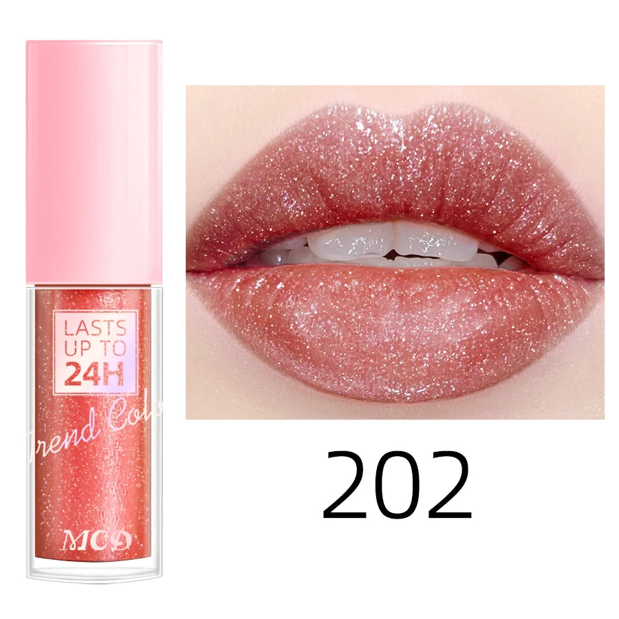 💖 Rouge à Lèvres Liquide Longue Tenue – Brillance Intense & Effet Pailleté
