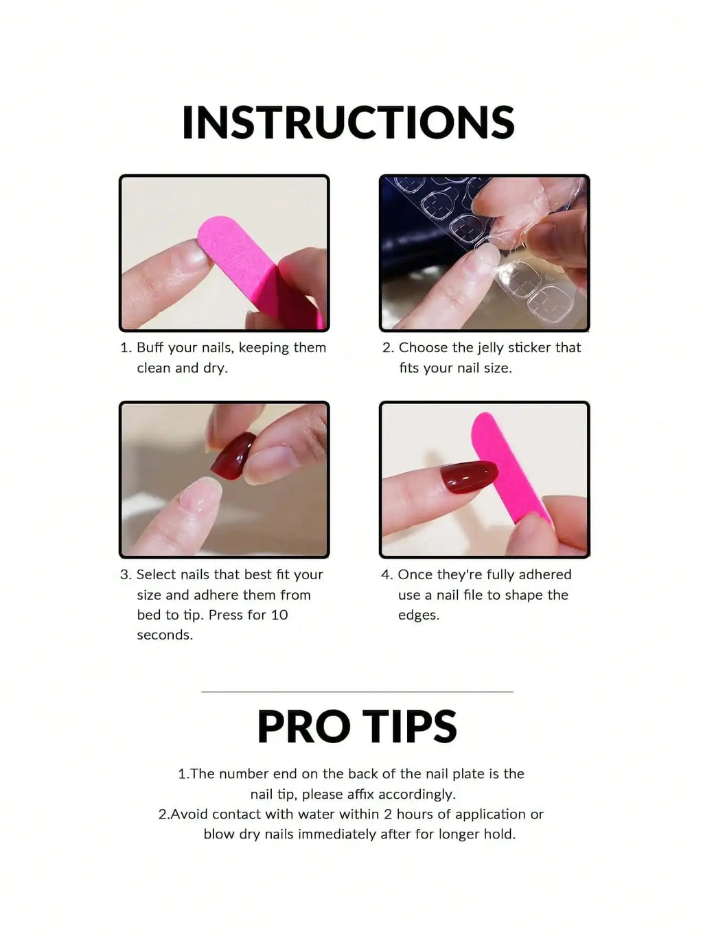 Kit de 24 Faux Ongles French-Manucure élégante en quelque minute