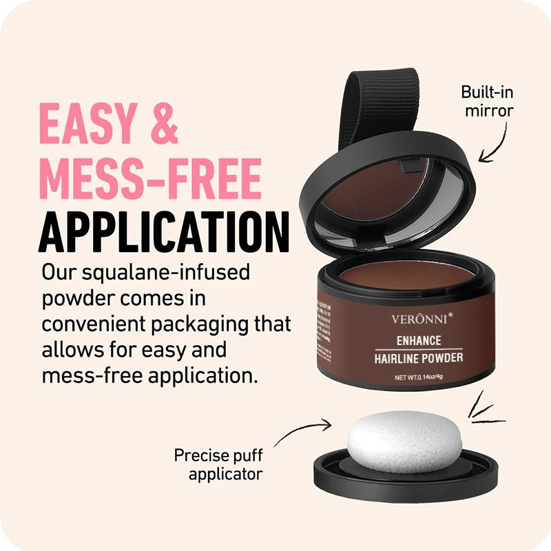 HairFill Pro™ | Poudre Correctrice Racines & Effet Chevelure Dense