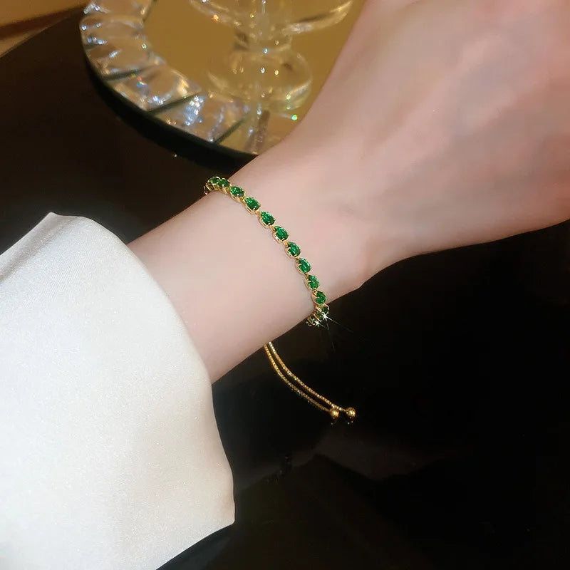 Bracelet Signature Ondulé en Cristal