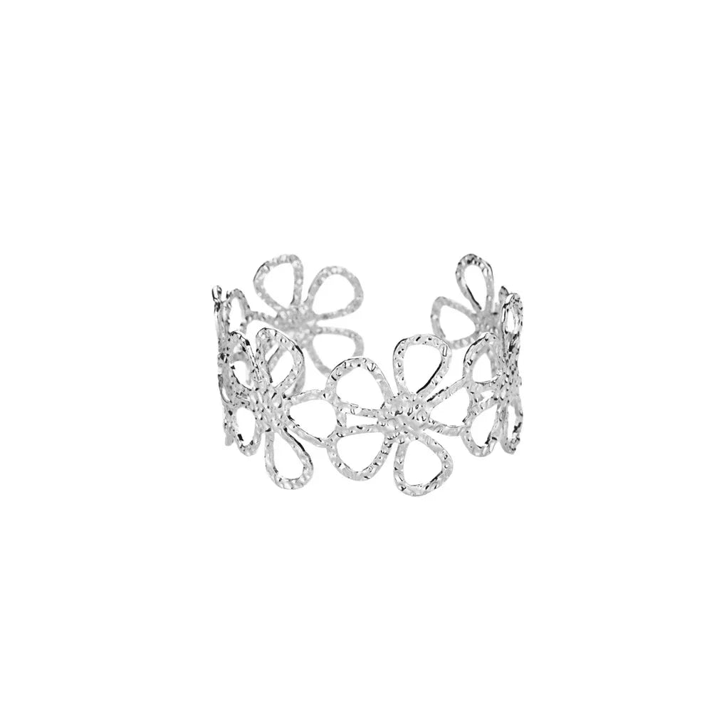 Jonc Impérial – Bracelet Doré Femme en Acier Inoxydable
