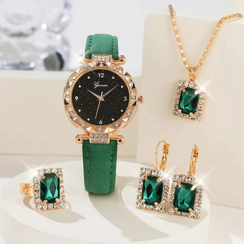 Coffret Montre Femme Signature – Éclat Précieux & Parure Élégante