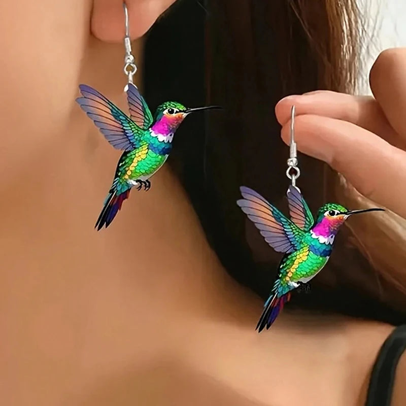 Prestige Élégance™ – Boucles d’Oreilles Colibri Signature