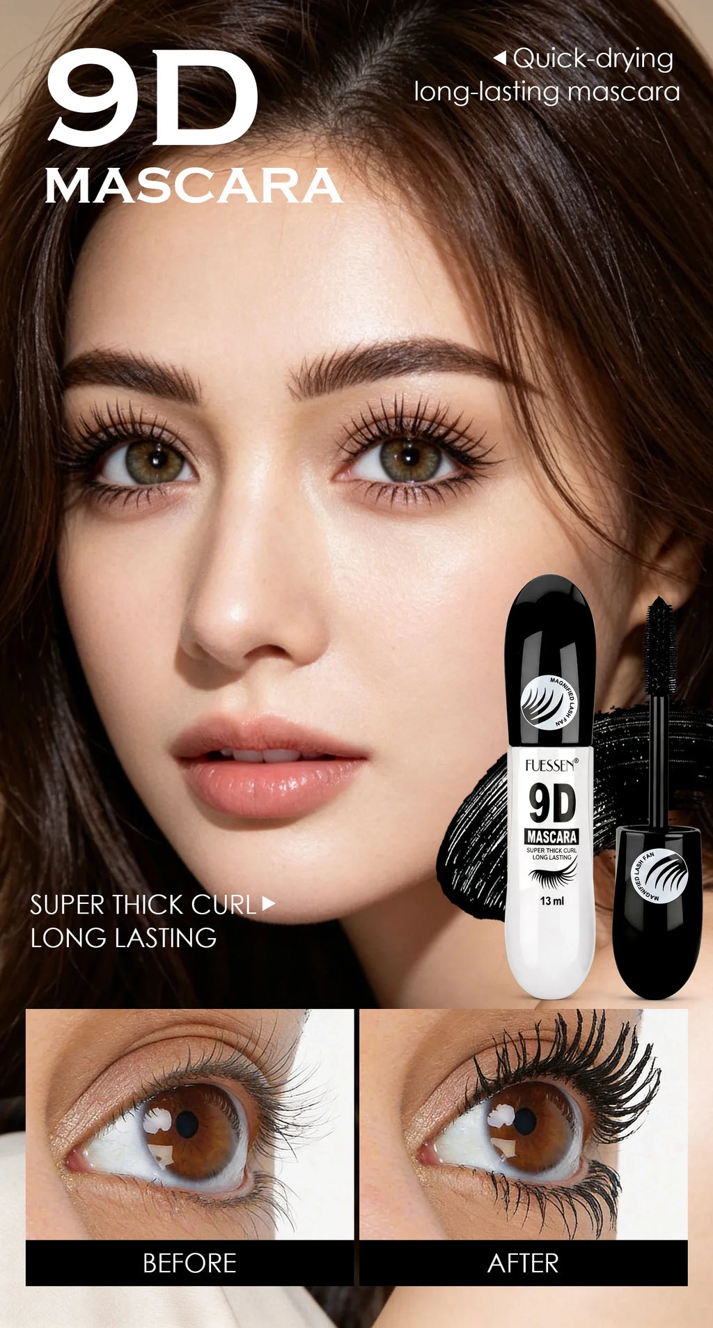 Mascara Fibre 9D – Regard Intense Longue Tenue