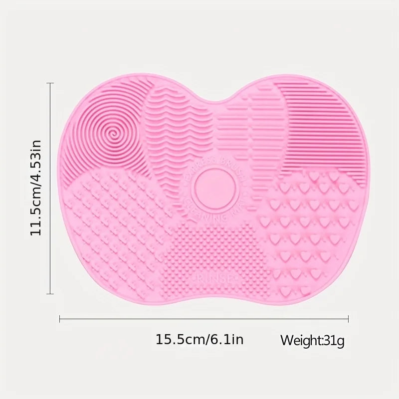 Tapis de Nettoyage en Silicone pour Pinceaux de Maquillage