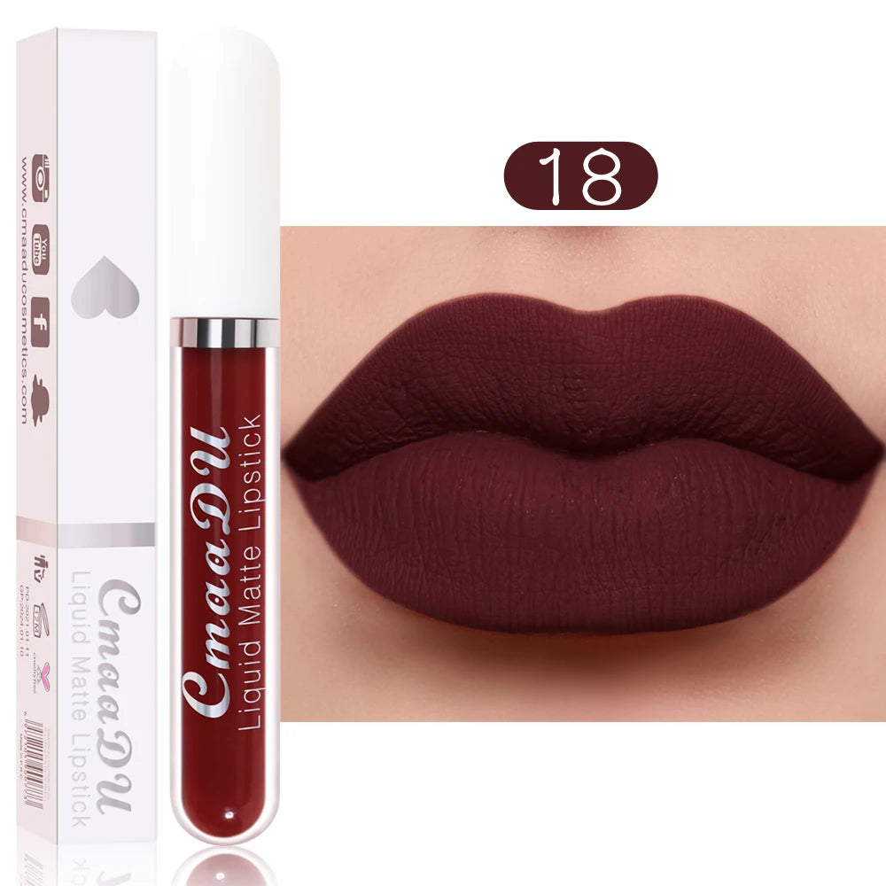 Rouge à Lèvres Liquide Mat Longue Tenue - Couleurs Intenses
