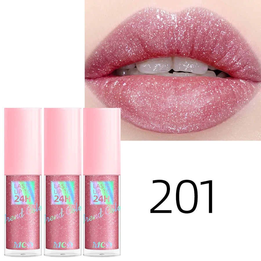 💖 Rouge à Lèvres Liquide Longue Tenue – Brillance Intense & Effet Pailleté