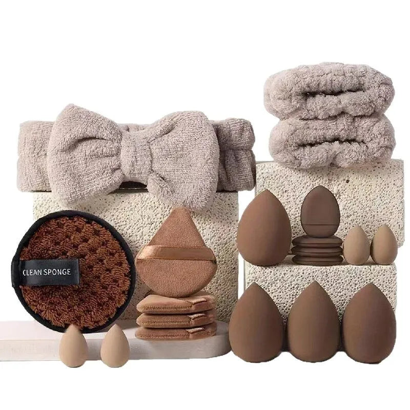 ✨ Coffret Luxe de Maquillage 33 Pièces – Kit Professionnel Complet avec Pinceaux, Éponges Blender & Accessoires Premium