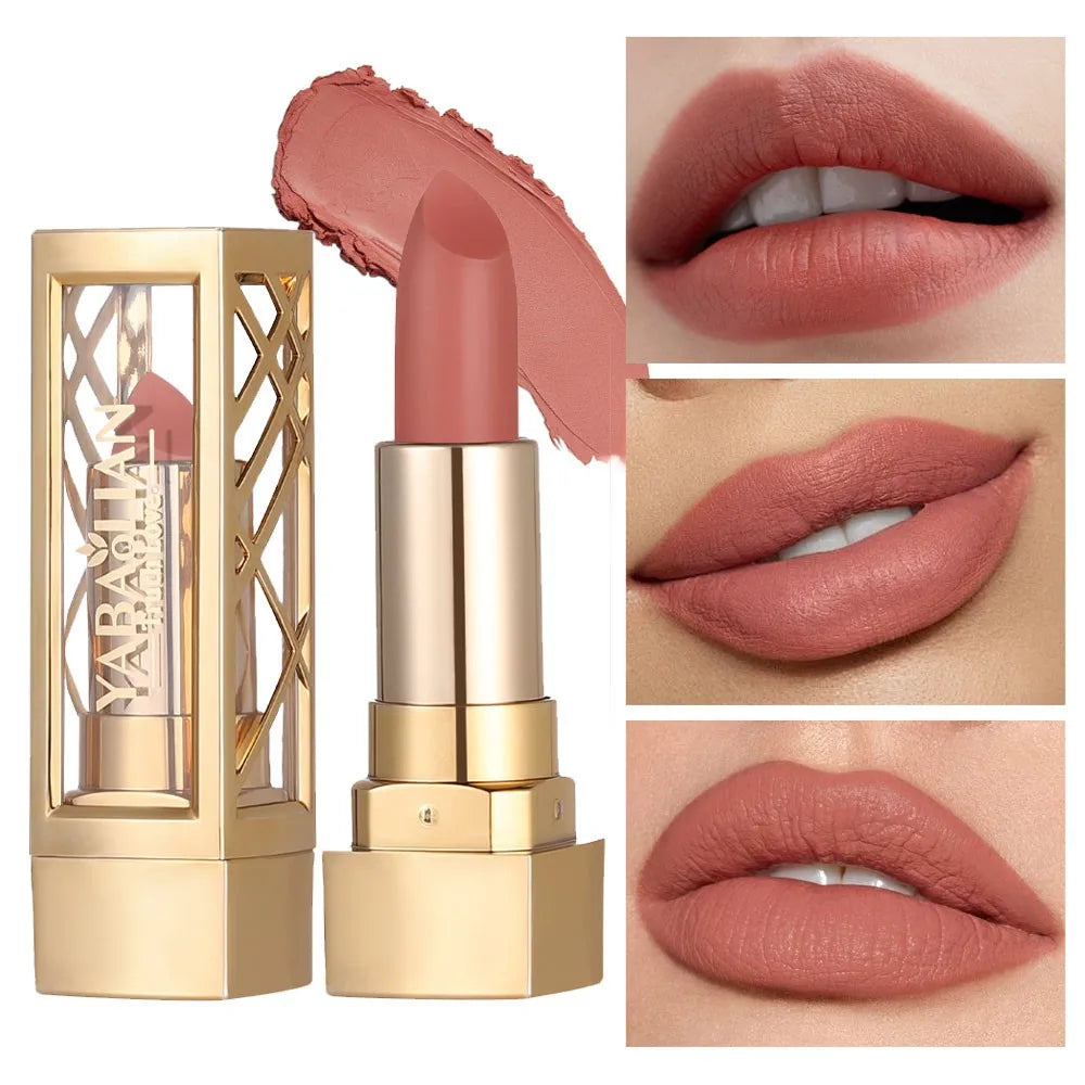 Rouge à Lèvres Mat Longue Tenue Waterproof – Finition Velours & Confort Hydratant