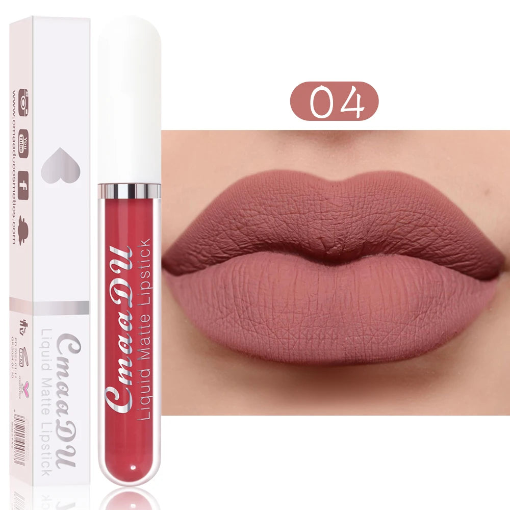 Rouge à Lèvres Liquide Mat Longue Tenue - Couleurs Intenses