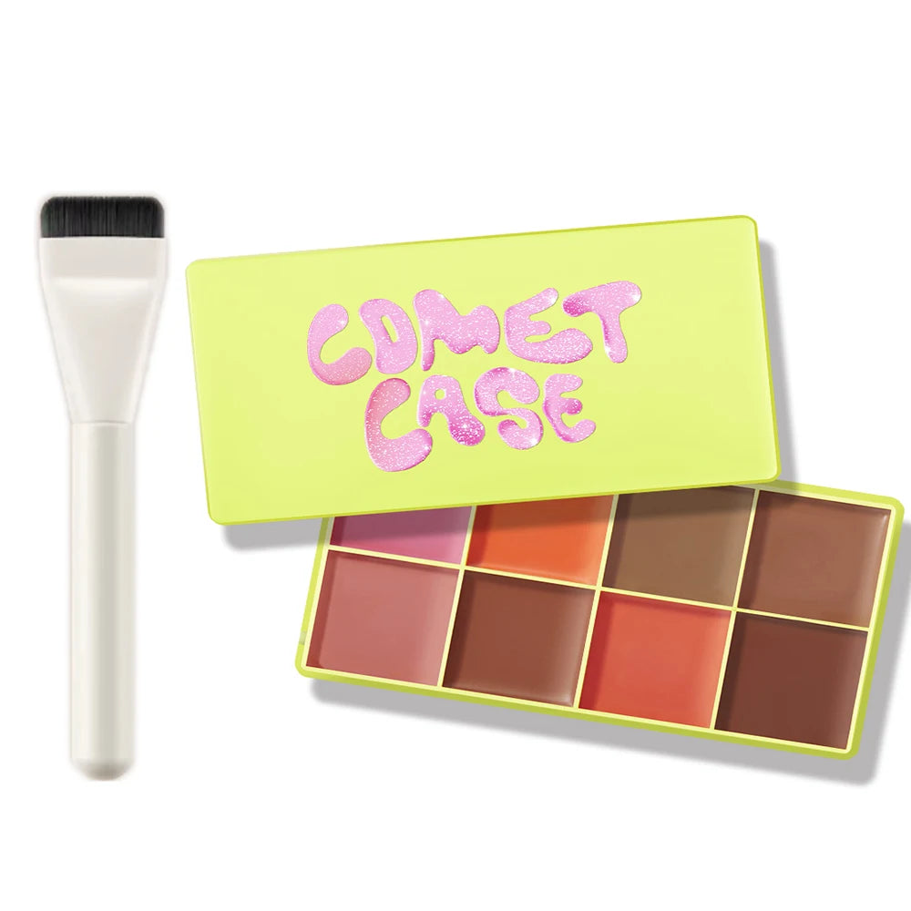 Éclat Paris™ – Palette Visage & Regard 4-en-1 | Fini Satiné • Longue Tenue • Haute Pigmentation
