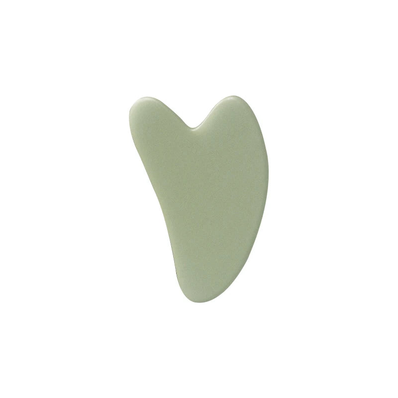 Rouleau de Massage Visage en Quartz Rose avec Pierre Gua Sha
