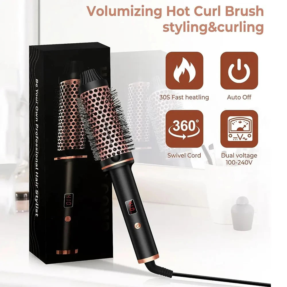 AirStyler Signature™ 3-en-1 – Brosse Chauffante Professionnelle Haute Performance