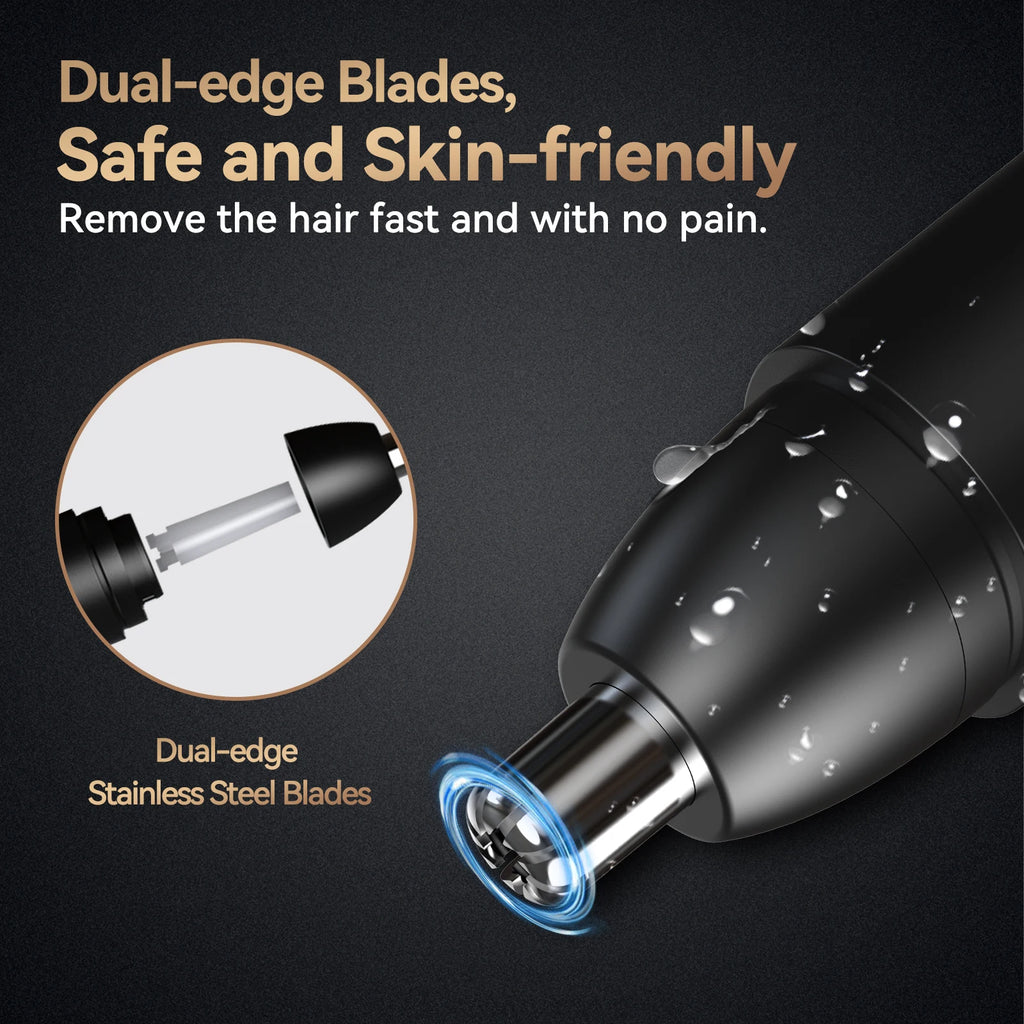 ✨ NoseTrim Luxe™ – Tondeuse de Précision Rechargeable pour Nez, Oreilles & Sourcils | Coupe Douce & Sans Doul