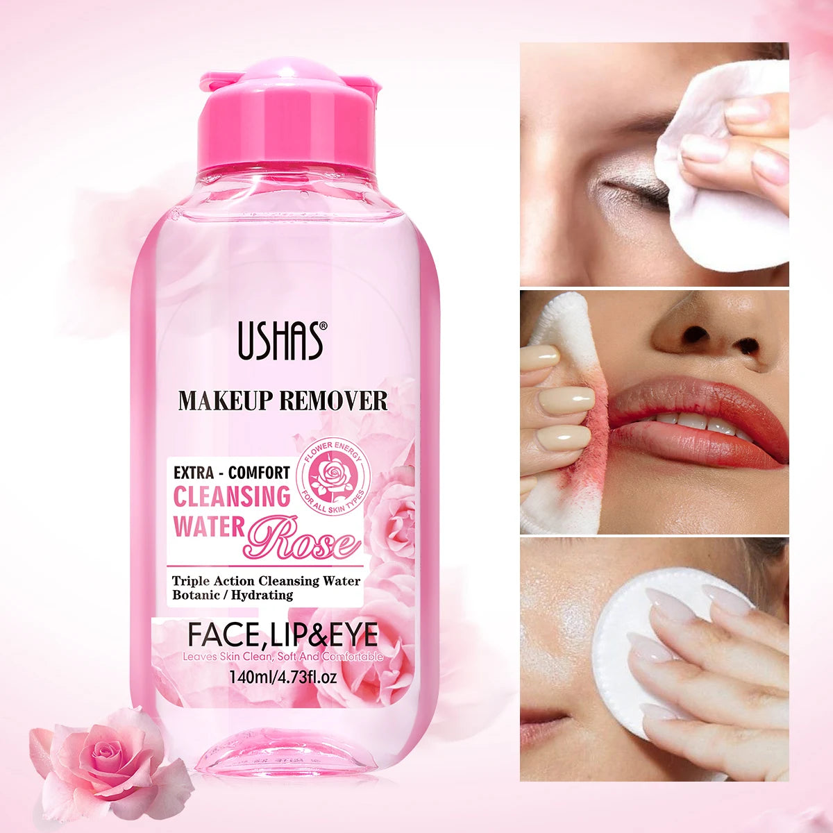 Eau Démaquillante Hydratante & Apaisante – Visage, Lèvres & Yeux