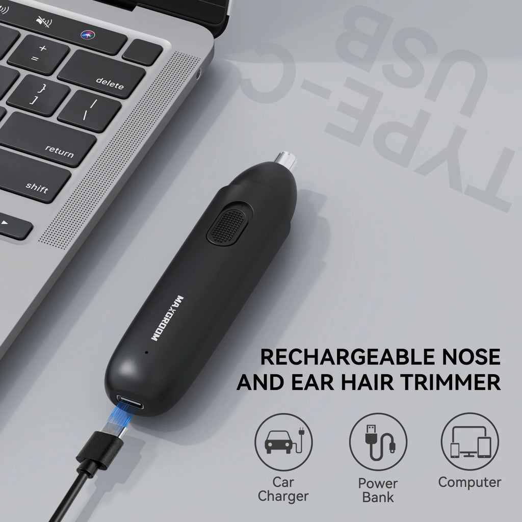 ✨ NoseTrim Luxe™ – Tondeuse de Précision Rechargeable pour Nez, Oreilles & Sourcils | Coupe Douce & Sans Doul