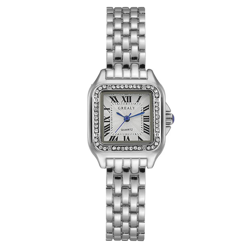 Montre Femme Éclat Impérial – Acier & Cristaux Raffinés