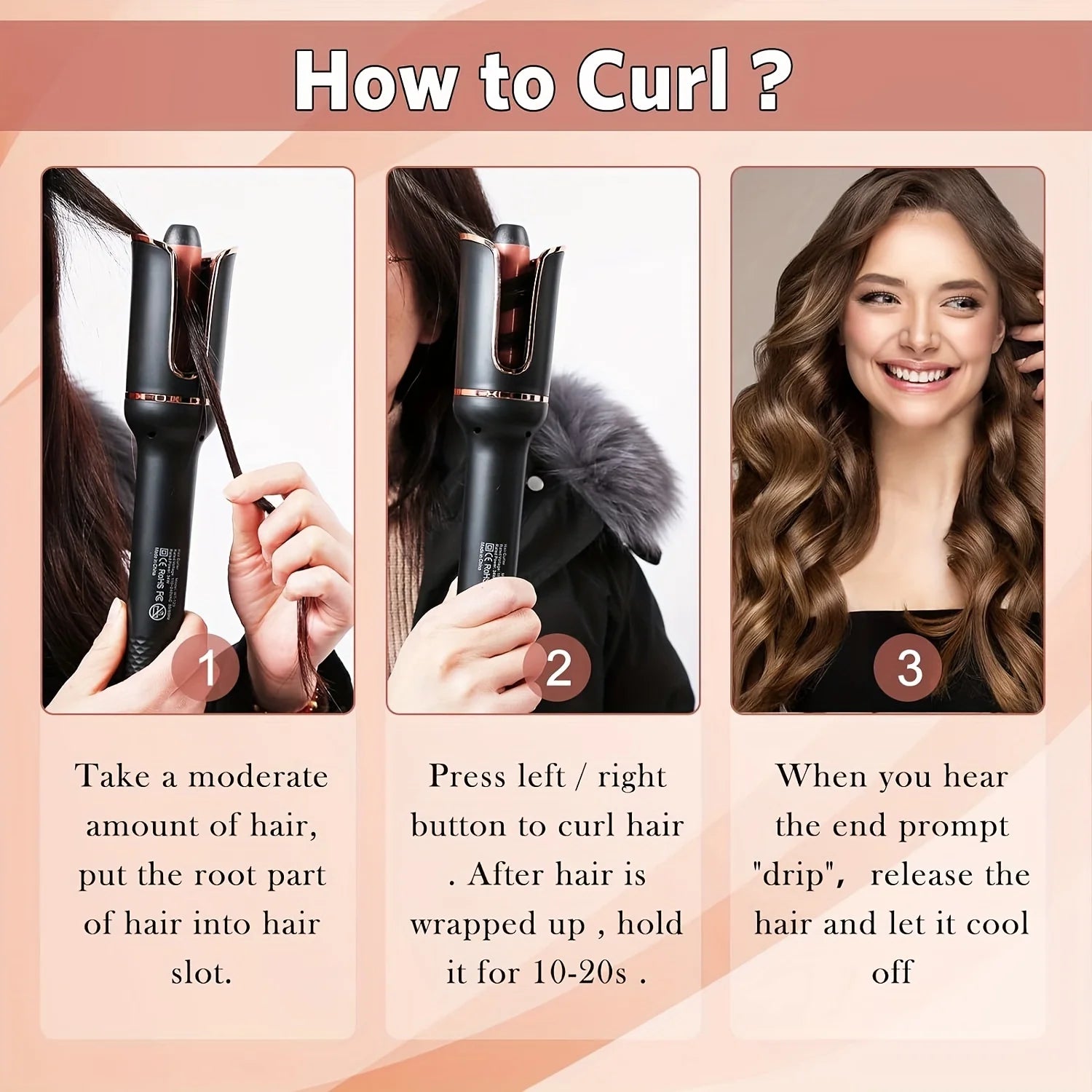 ✨ Boucleur Automatique AirCurl Pro™ – Boucles Rapides & Longue Tenue