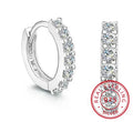 Créoles Signature en Argent Sterling 925 – Zircons Étincelants 10 mm