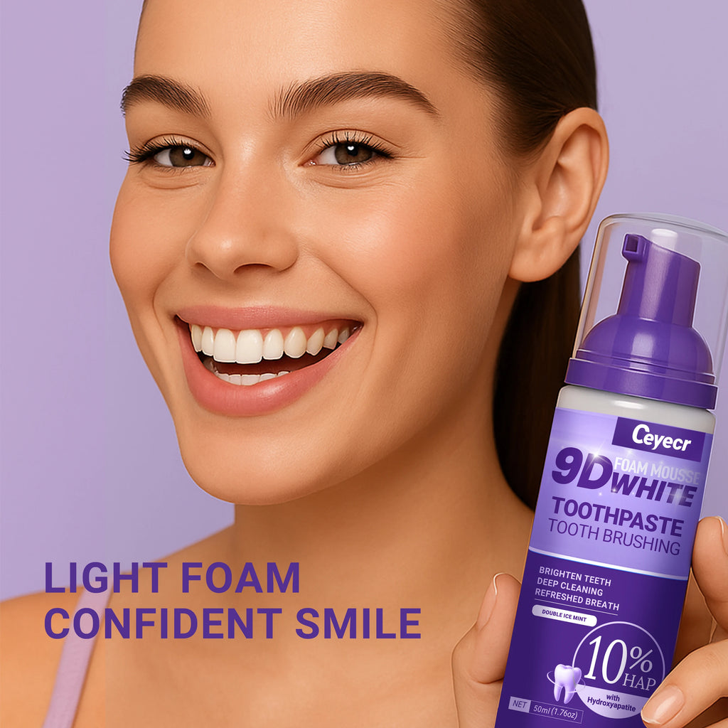 * Dentifrice Mousse 9D Éclat & Blancheur