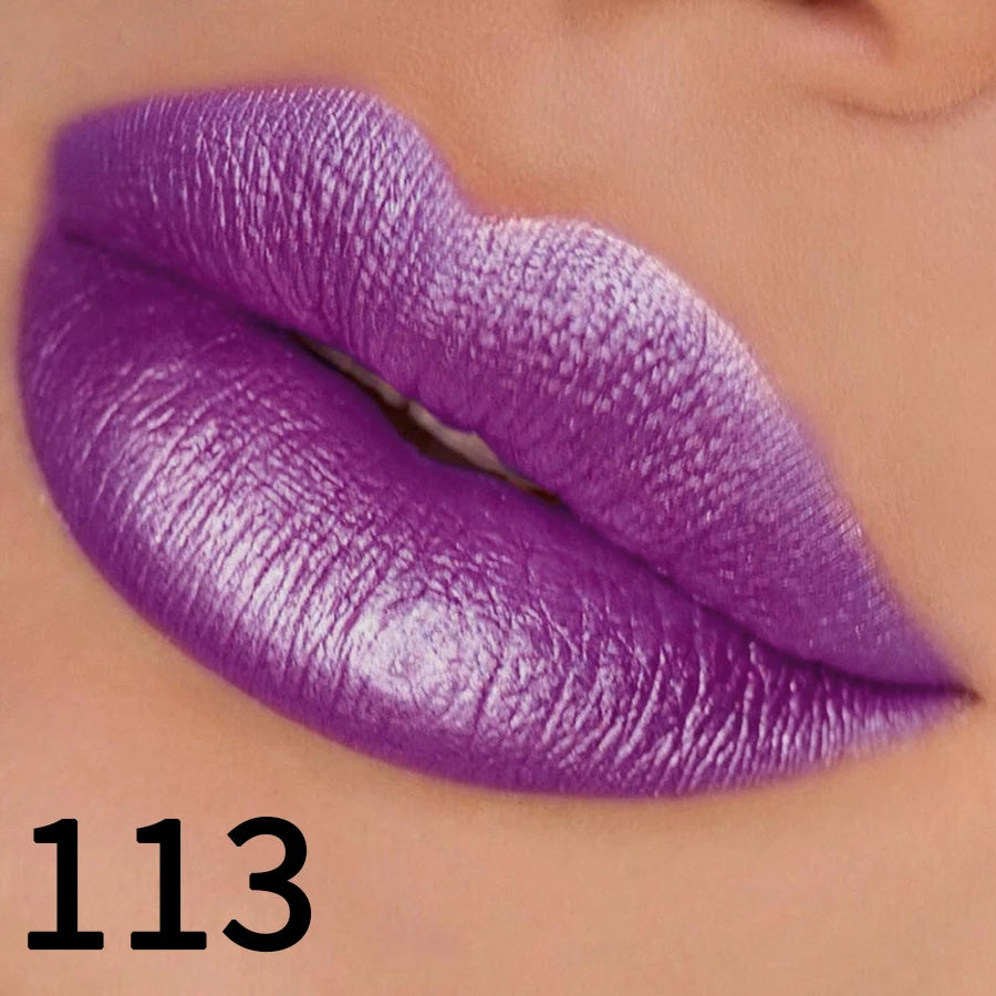 Rouge à Lèvres Métallique Hydratant – Brillance Intense & Couleur Vibrante
