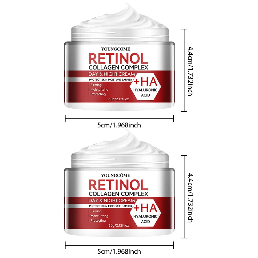 👑 Crème Visage Premium au Rétinol & Collagène – Hydratation Intense & Peau Raffermie ⭐
