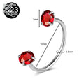 Collection Prestige™ – Piercing Fer à Cheval en Titane G23 avec Cristaux CZ Colorés