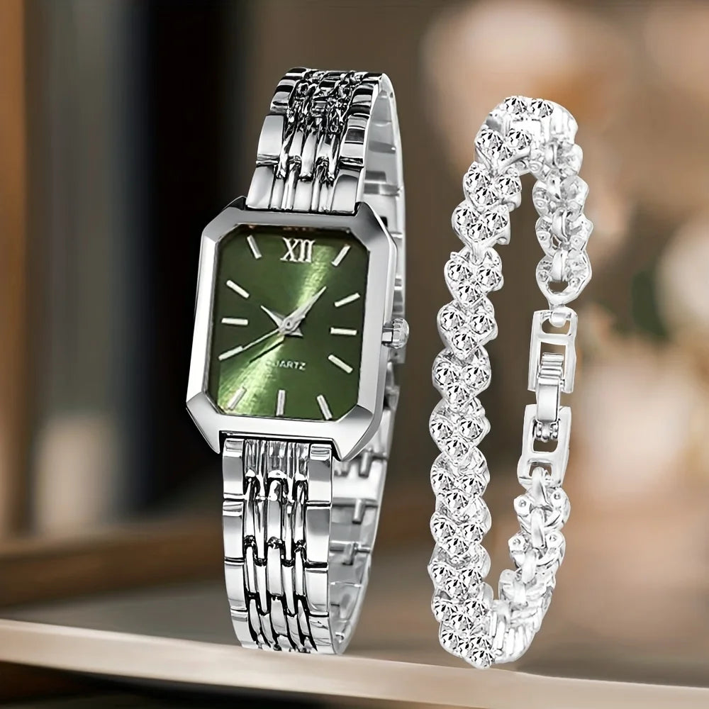 Coffret Montre & Bracelet Femme – Collection Élégance
