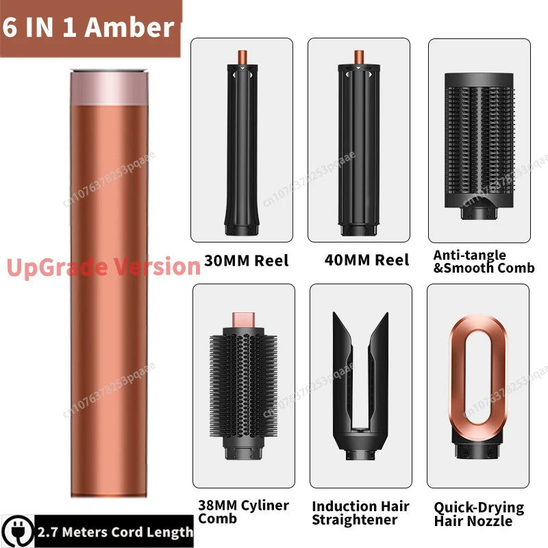 Sèche-Cheveux Multifonction 6-en-1 AirStyler Pro™ | Séchage, Boucles & Lissage Professionnels