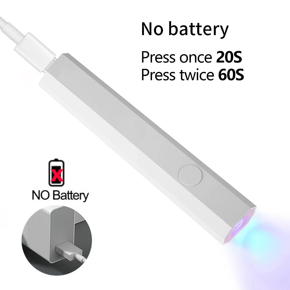 ✨ Lampe UV LED Rechargeable pour Ongles en Gel