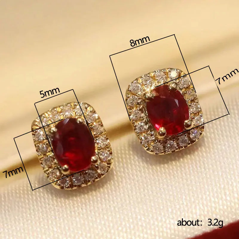 Boucles d’Oreilles Élégance en Zircon Cubique – Finition Dorée