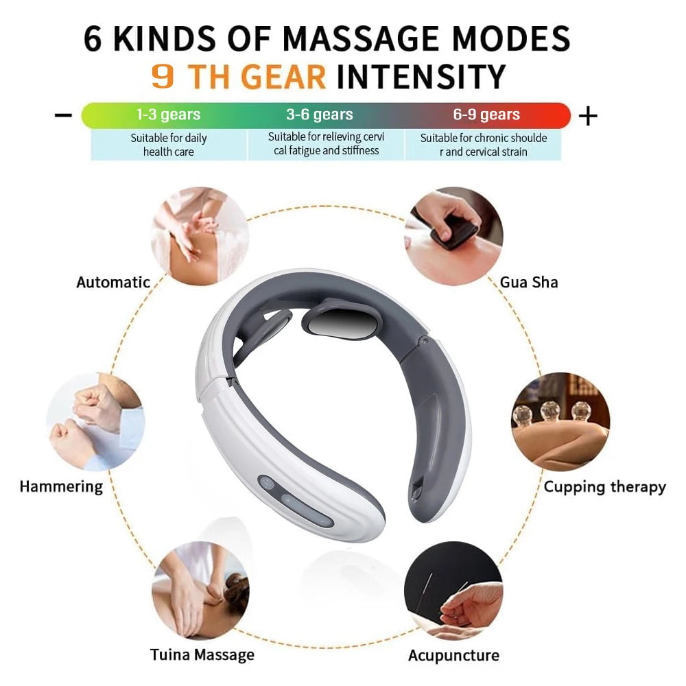 * Prestige Neck™ – Masseur Cervical Électrique EMS Rechargeable