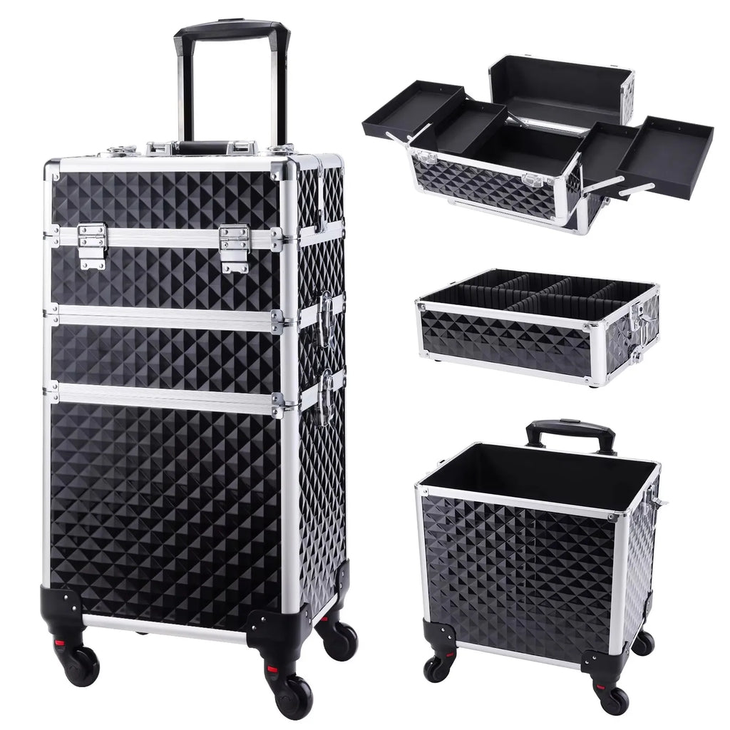 💼 Valise Professionnelle Prestige™ – Trolley Cosmétique de Luxe avec Grande Capacité