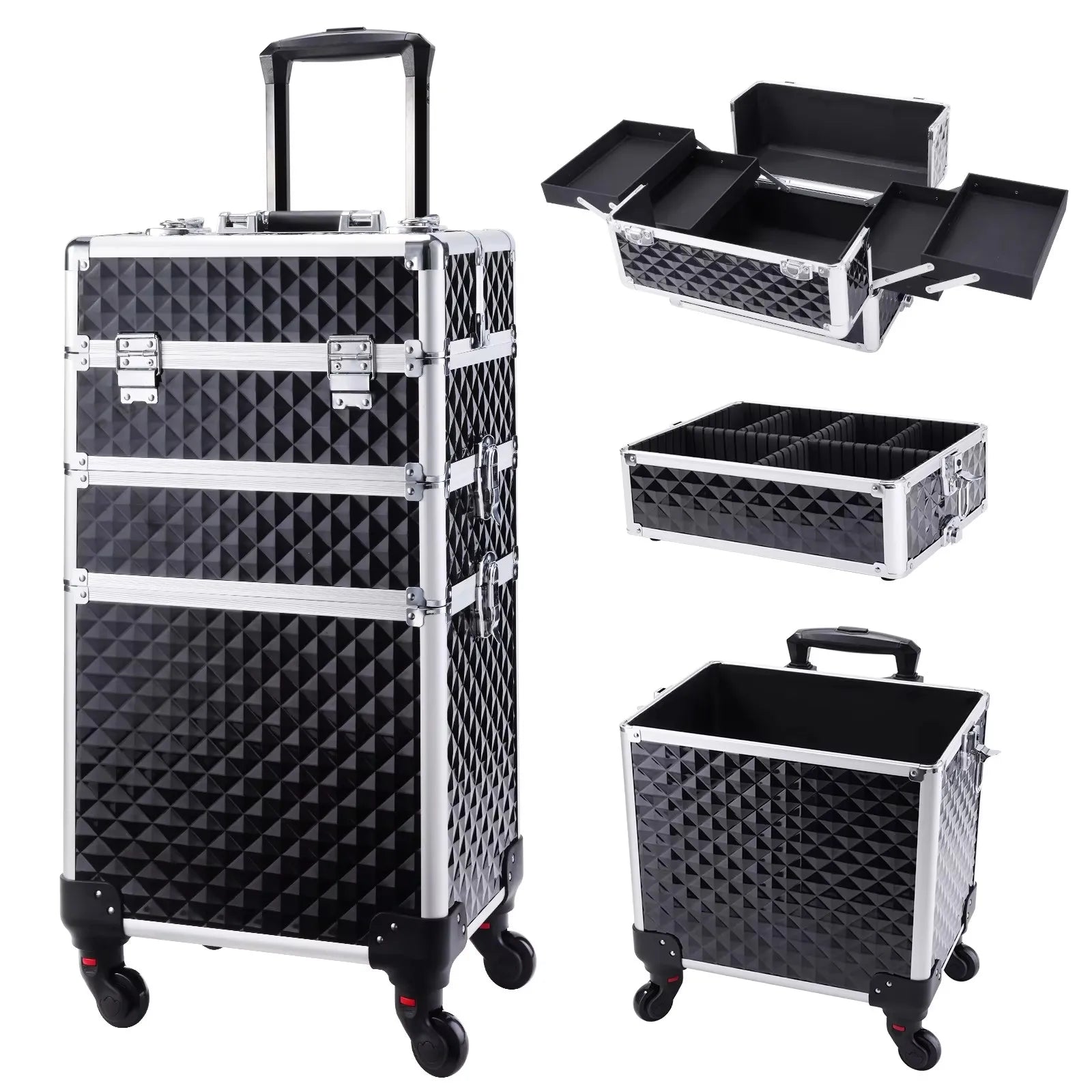 💼 Valise Professionnelle Prestige™ – Trolley Cosmétique de Luxe avec Grande Capacité