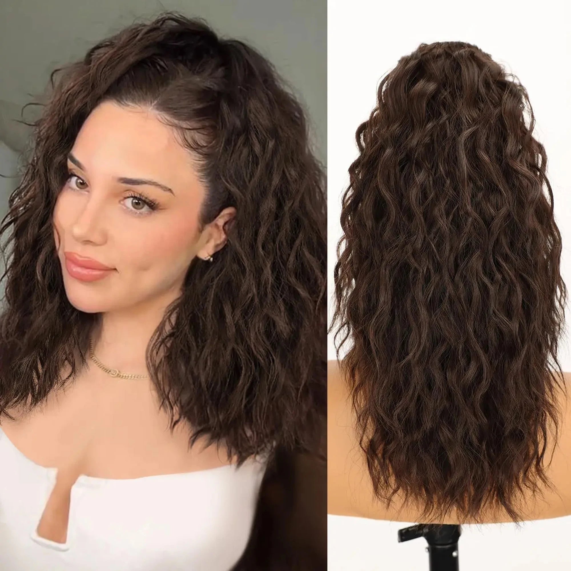 ✨ Queue de Cheval Ondulée de Luxe – Volume Instantané