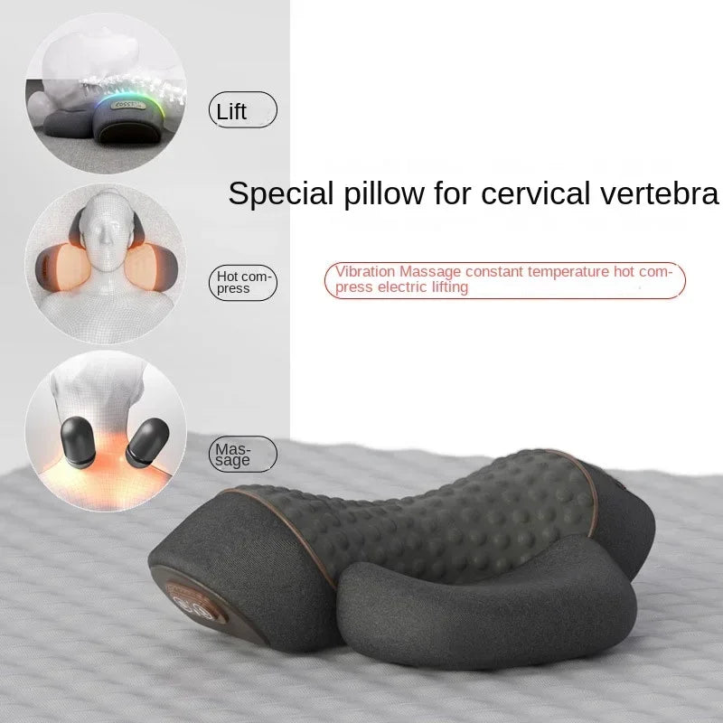 ✨ NeckTherapy Elite™ | Oreiller Cervical Massant Chauffant Premium