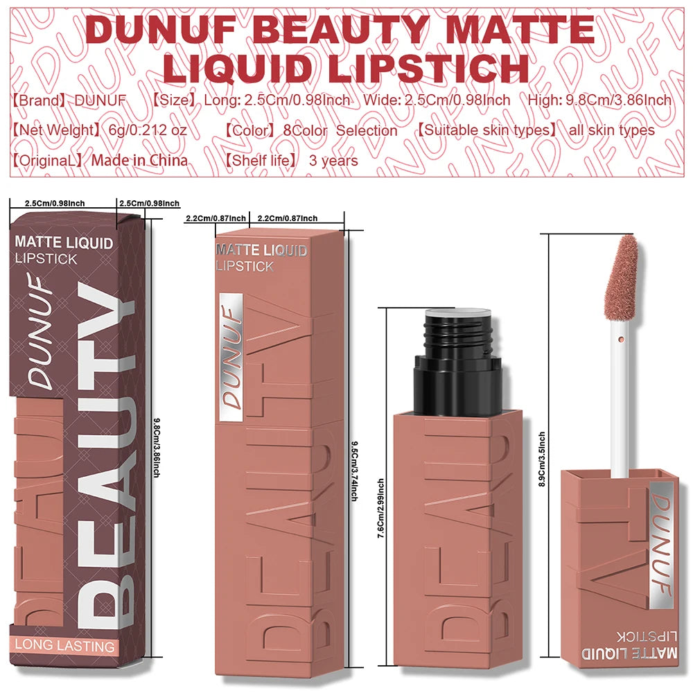 Rouge à Lèvres Velours Mat-Finition Elégante et Longue Durée