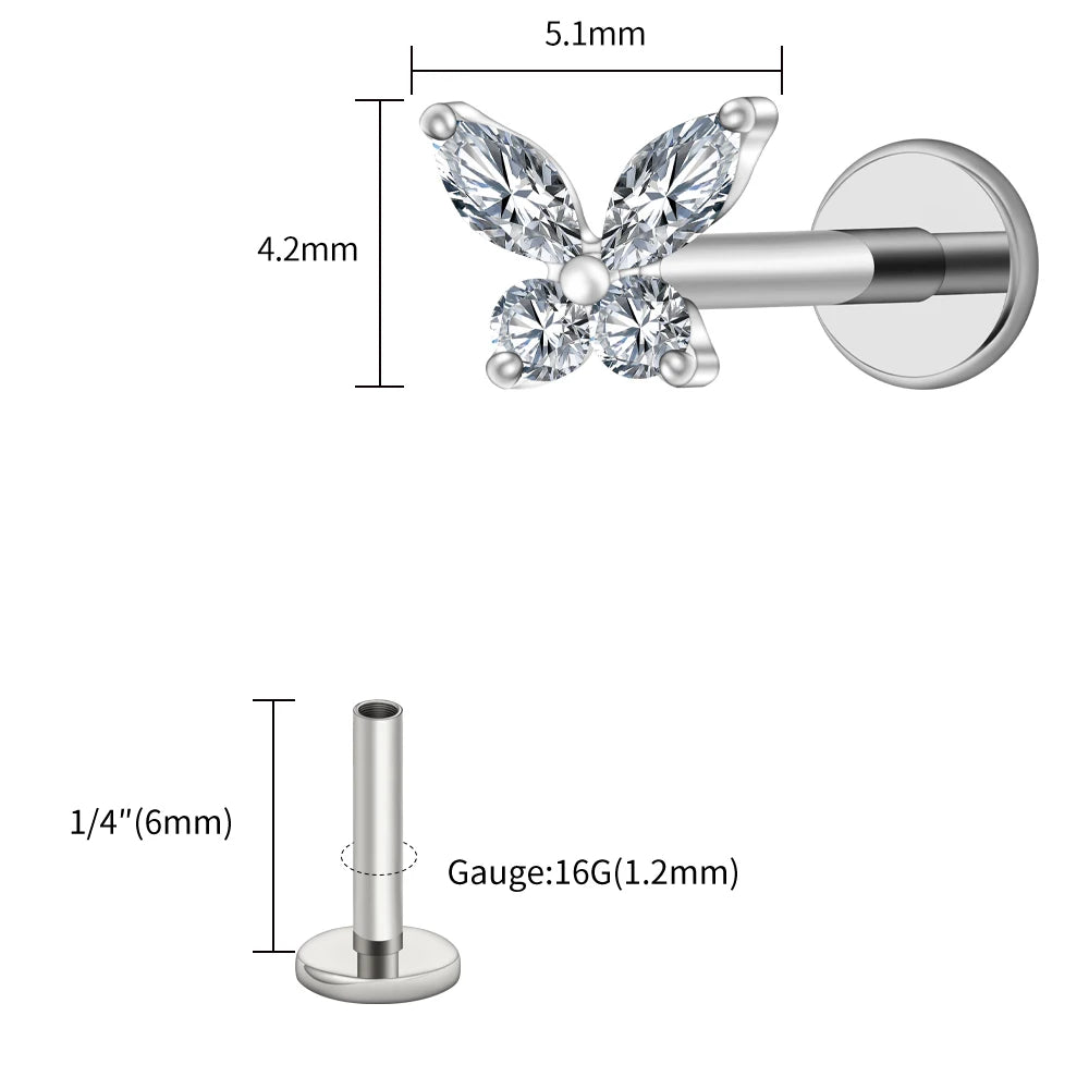 Papillon Prestige™ – Bijou de Piercing Haute Finition