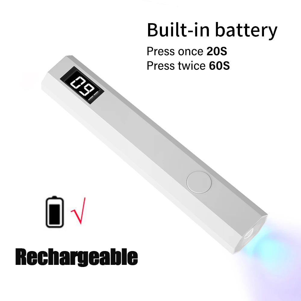 ✨ Lampe UV LED Rechargeable pour Ongles en Gel