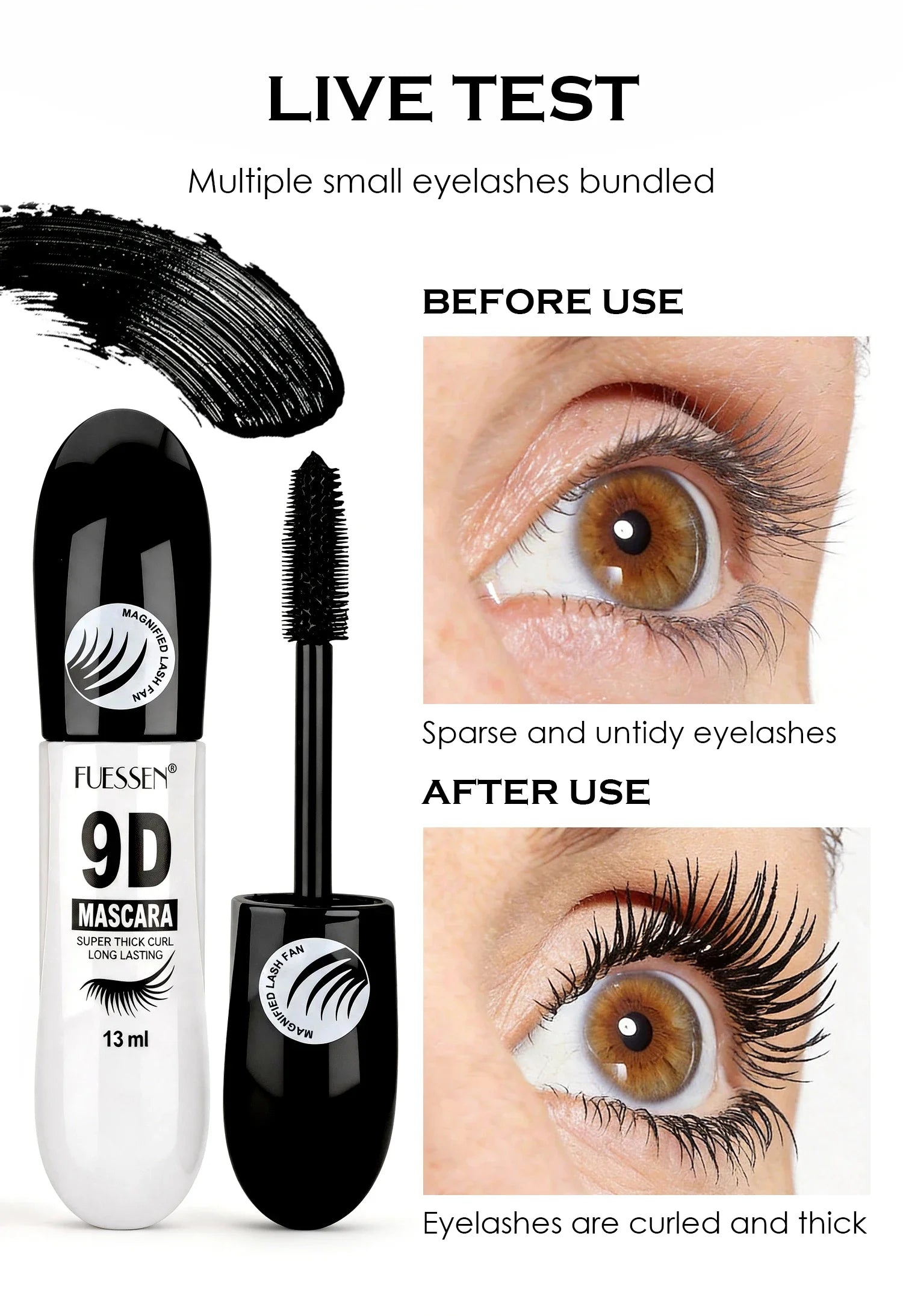 Mascara Fibre 9D – Regard Intense Longue Tenue