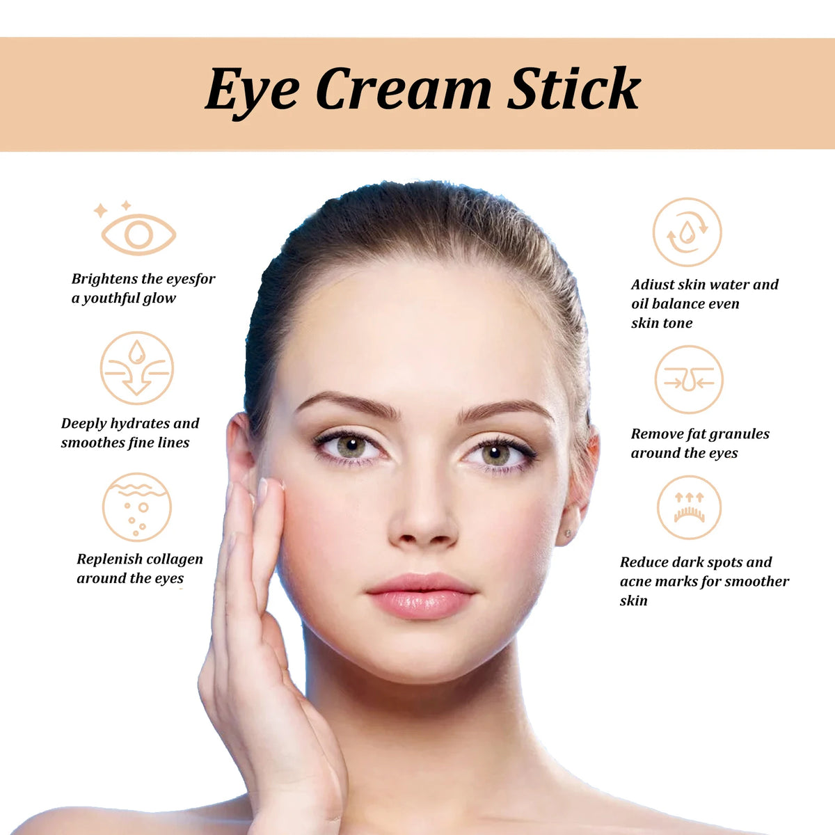 Soin Contour des Yeux au Collagène – Hydratant, Lissant & Raffermissant