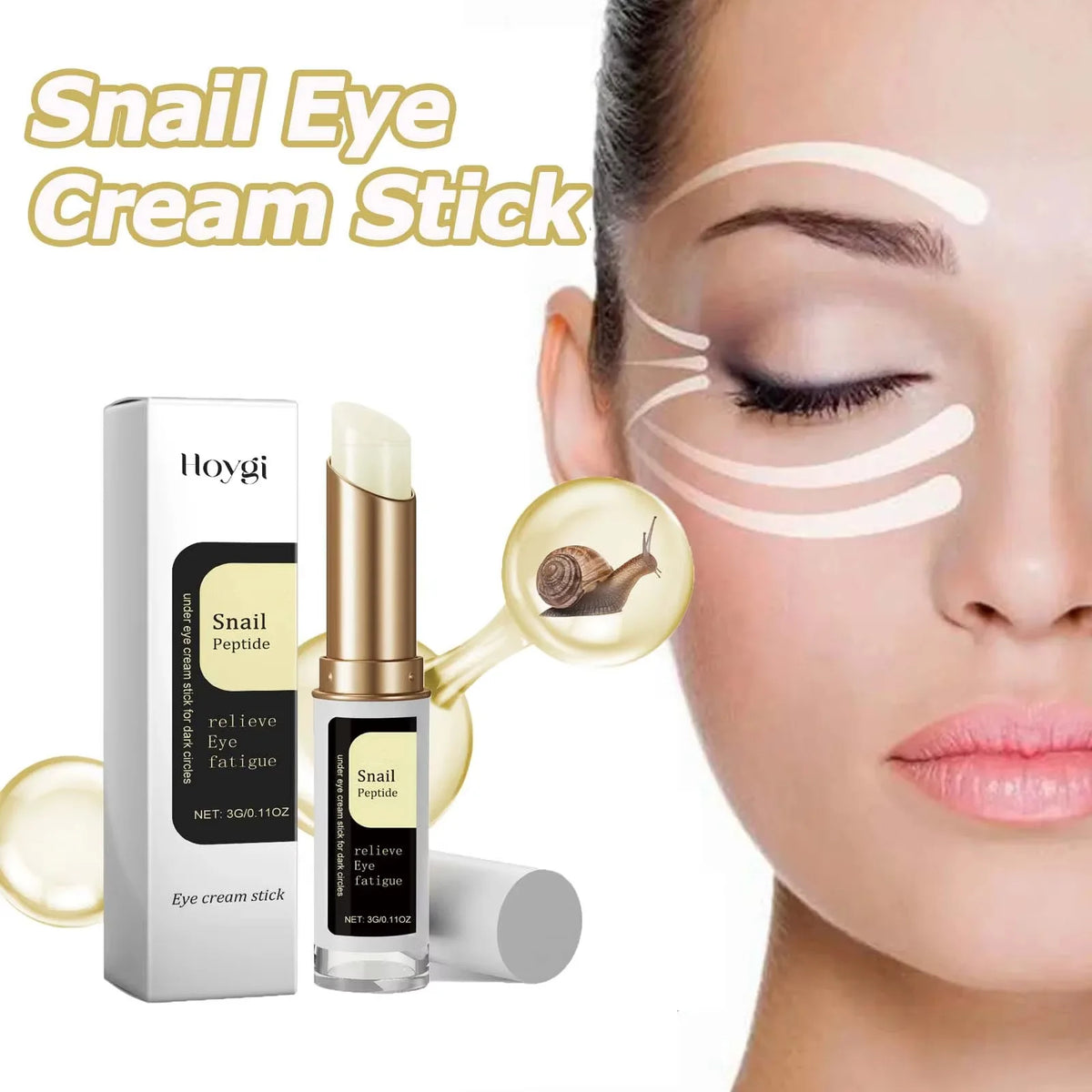 Soin Contour des Yeux au Collagène – Hydratant, Lissant & Raffermissant