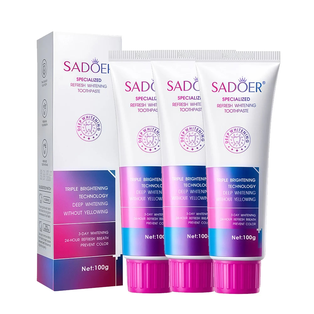 💎 Dentifrice Blanchissant Haute Performance – Révèle un Sourire Plus Blanc, Plus Propre & Plus Lumineux 🦷✨