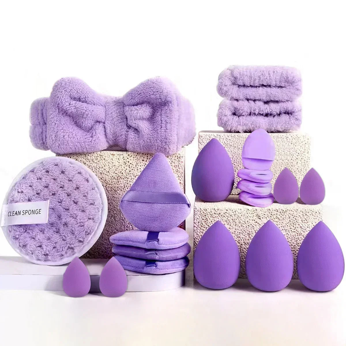 ✨ Coffret Luxe de Maquillage 33 Pièces – Kit Professionnel Complet avec Pinceaux, Éponges Blender & Accessoires Premium