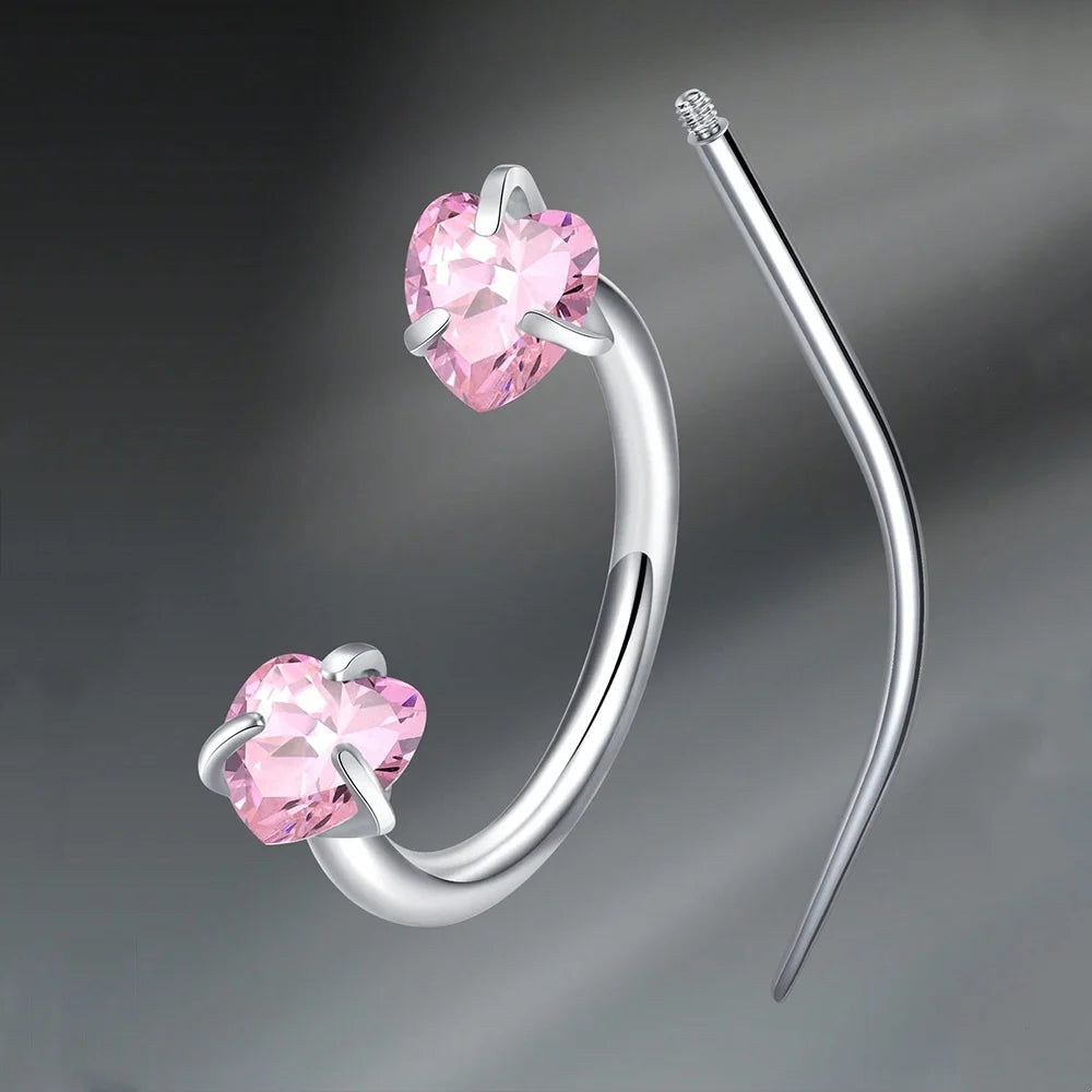 Collection Prestige™ – Piercings en Acier Inoxydable & Zircon Cubique