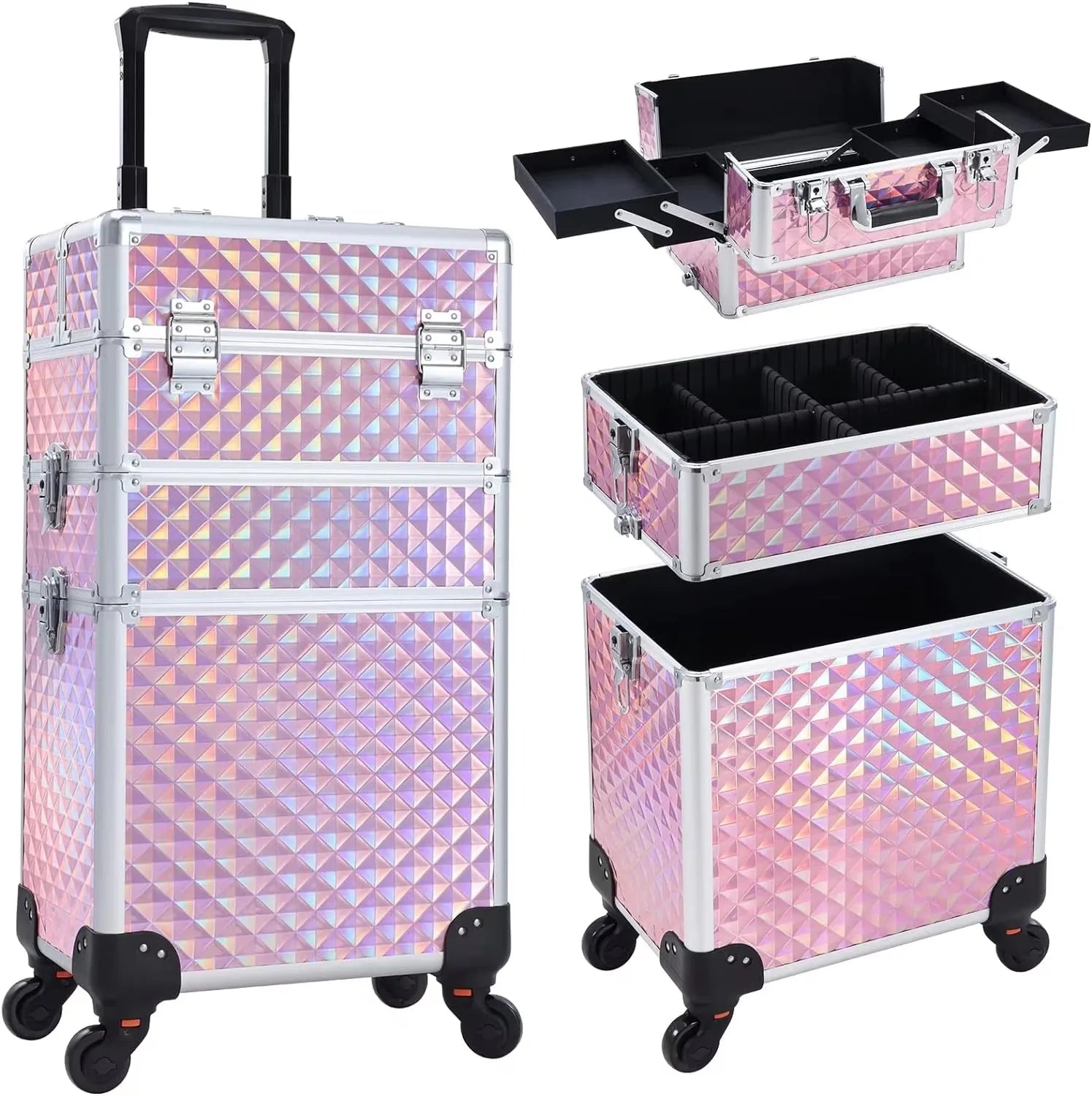 💼 Valise Professionnelle Prestige™ – Trolley Cosmétique de Luxe avec Grande Capacité
